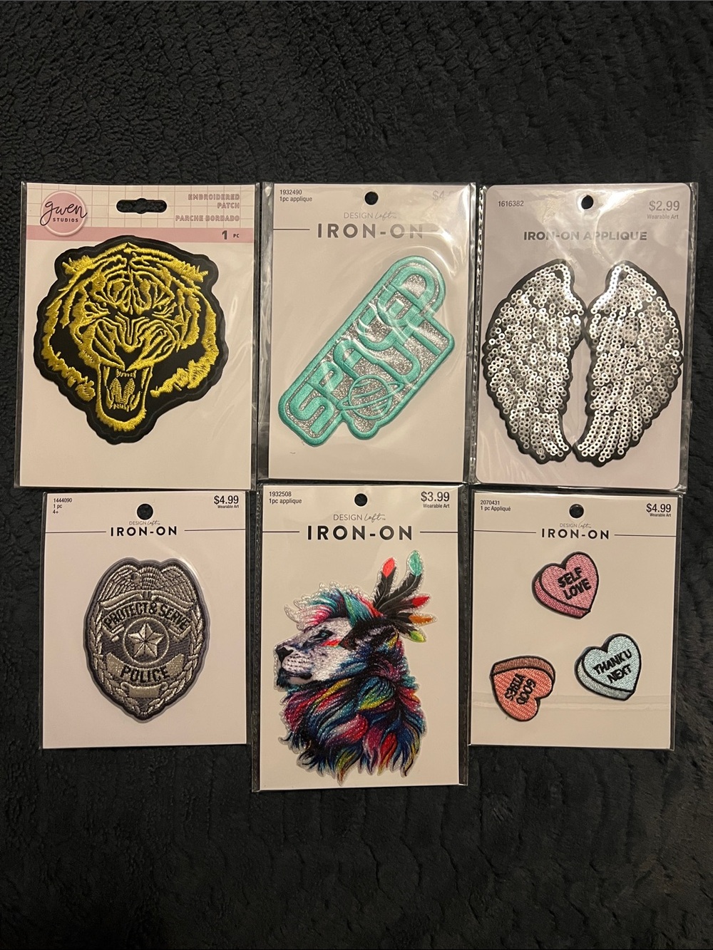 Assorted Iron-On Patch Set - Multicolor